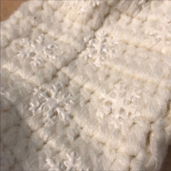 Hand Knitted Long Sweater Socks w/Flower Sz 6-10 - Picture 4 of 4